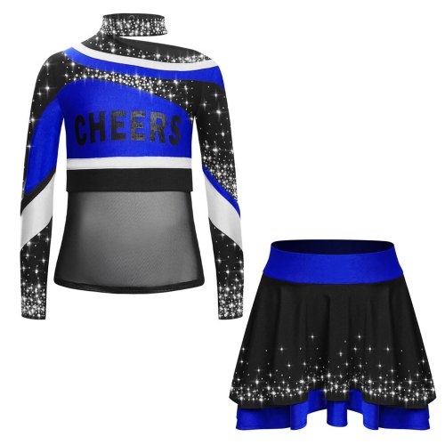 Image de Costume Pom-Pom Girl Enfant - Tenue Éclatante pour Danse et Spectacles