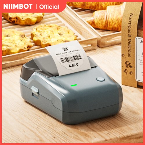 Afbeelding van Niimbot B1 Thermische Labelprinter met Bluetooth – Draagbare Pocket Etiketteermachine voor Barcodes, QR Codes en Zelfklevende Stickers