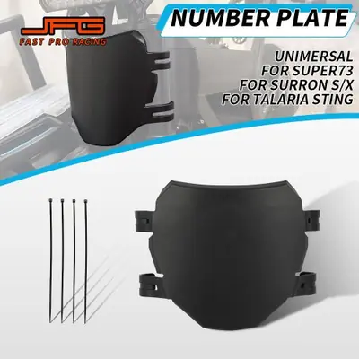 Image de Plaque d'immatriculation avant pour moto électrique