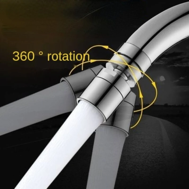 Image of EcoFlow 360° Rotating Brass Water-Saving Aerator with Spray & Bubbler Function for Kitchen and Bathroom Faucets