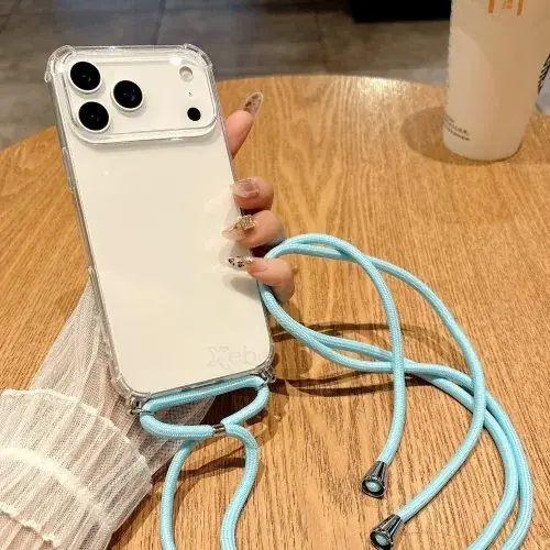 Image de Coque Transparente avec Lanière - Protection Anti-Choc pour iPhone