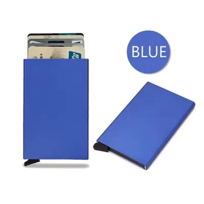 Portefeuille RFID Minimaliste en Métal - Ultra Fin & Sécurisé