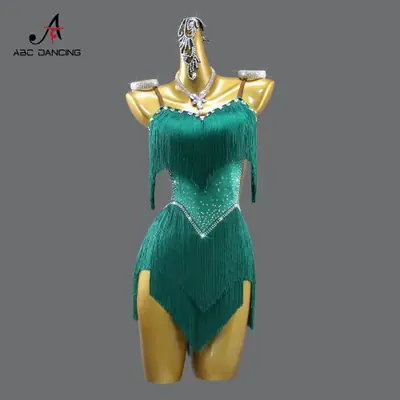 Image de Robe de Danse Latine avec Franges - Collection 2025