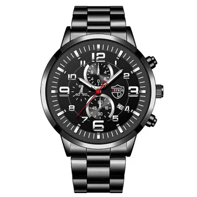 Image de Montre Homme Luxe Acier Inoxydable - Style Sport & Élégance