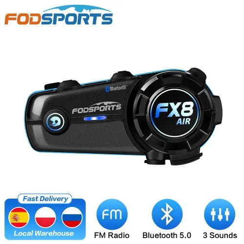 Image de Casque Moto Bluetooth FX8 Air avec Interphone et Radio FM