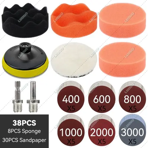 38 pièces de grain 400-3000
