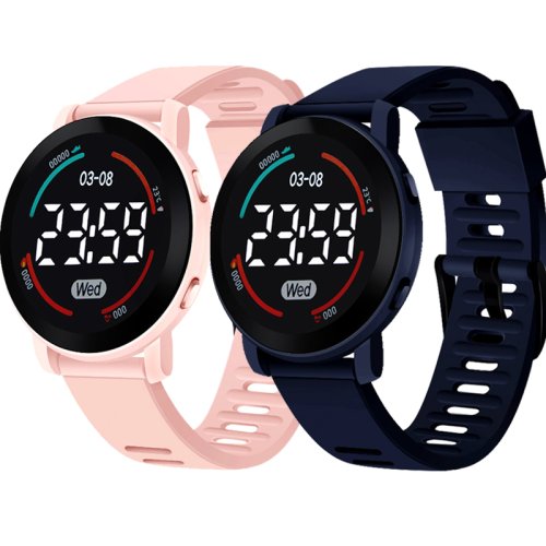 Afbeelding van Kinder Sport Horloge met LED Display, Waterdicht Elektronisch Polshorloge met Siliconen Band - Spaceman Digitale Horloges voor Jongens en Meisjes