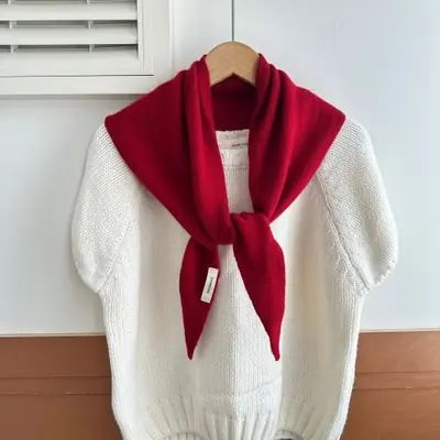Image de Écharpe Hiver Chaude pour Femmes - Foulard Tricoté Triangulaire