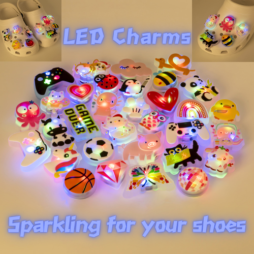 Afbeelding van LED Schoencharms voor Kinderen – Verlichte Decoratie voor Sneakers