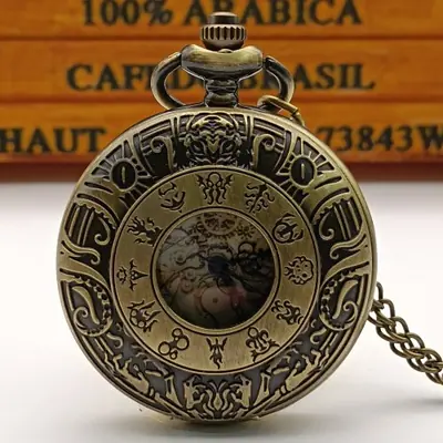 Image de Montre de Poche Vintage Zodiaque - Bijou Romain en Bronze