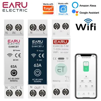 Image de Disjoncteur Intelligent WiFi Tuya - Contrôle à Distance & Suivi Énergétique