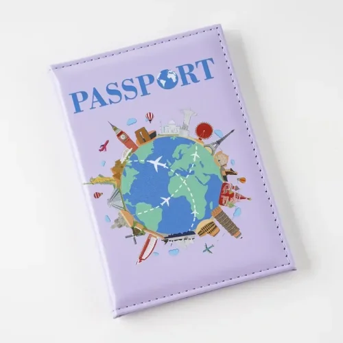 Image of 2025 UV Color Print Global Passport Cover Plane Ticket Holder Passport Holder Id Card Holder Passport Covers Travel Accessories
