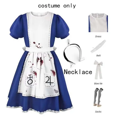Image de Costume Alice Cosplay Femme - Robe & Tablier Vintage