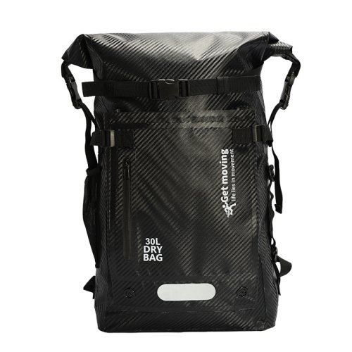 Bild von 30L PVC Schwimmen Wasserdichte Dry Bag Doppel Straps Rafting Sport Kajakfahren Kanufahren Schwimmen Tasche Reise Kit Rucksack Lagerung Tasche