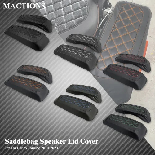 Zdjęcie Twarda pokrywa sakwy motocyklowej – wodoodporna torba boczna do Harley-Davidson Road King, Street Glide, CVO Electra Glide FLHR 2014–2024