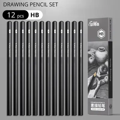 Image de Kit Dessin Complet - Graphite, Charbon, Crayons