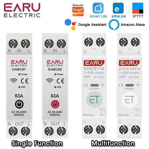 Image de Disjoncteur Intelligent WiFi 63A - Contrôle à Distance & Suivi Énergie