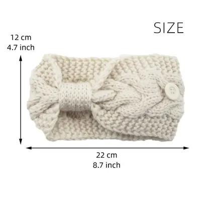 Image de Turban Hiver Chauffe-Oreilles Tricoté avec Doublure Peluche