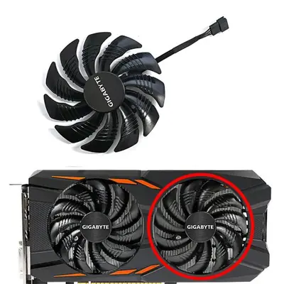 Image de Ventilateur GPU 88mm 4 broches pour Radeon Aorus RX 570/580