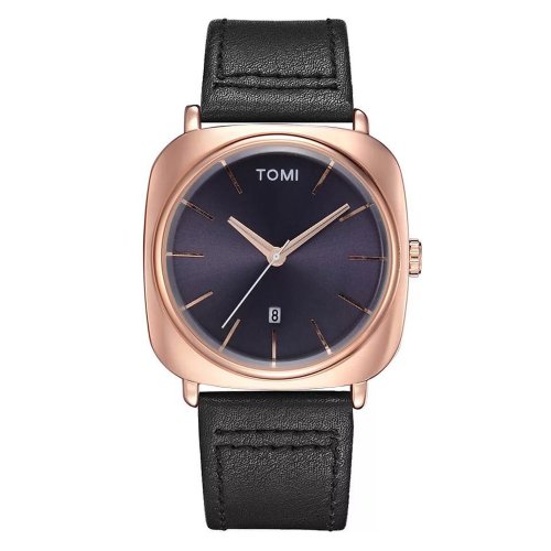 Bild von TOMI Herren-Armbanduhr, modisches Business-Design, quadratisch, kleine Scheibenuhr, hochwertiges, mi...