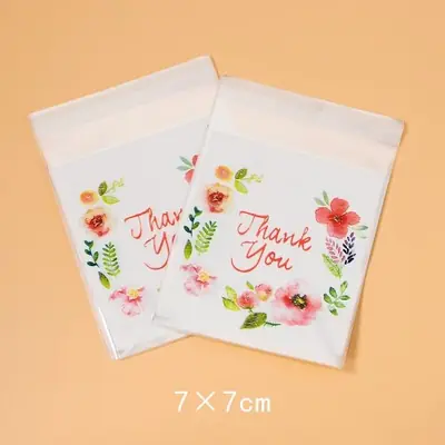 Image de 100 Pochettes Fleuries Auto-Adhésives - Idéales pour Bijoux & Cadeaux
