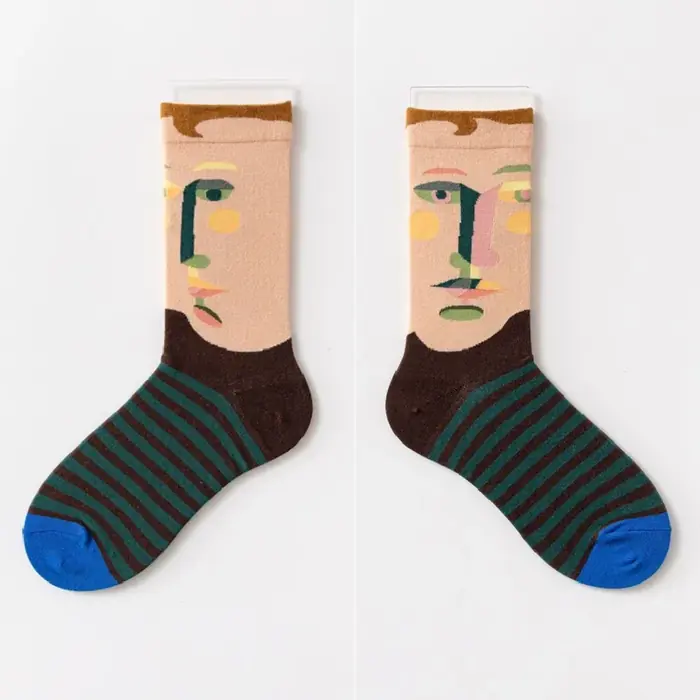 Image de Chaussettes Colorées & Créatives - Mode Graffiti Hiver