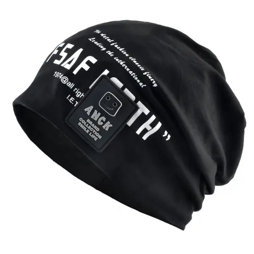 Image de Bonnet Homme Streetwear Imprimé Lettres - Style Hip Hop