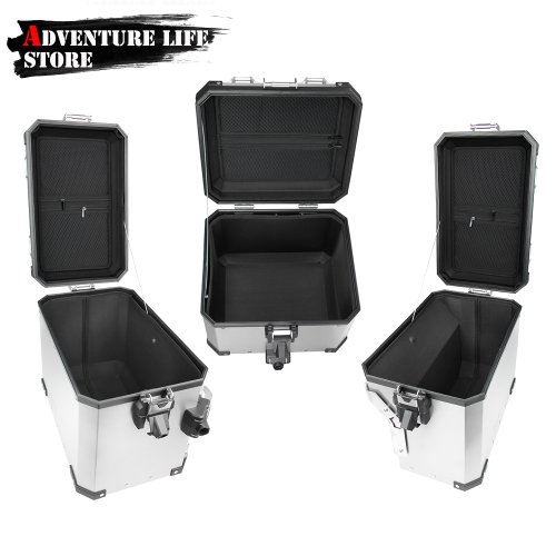 Afbeelding van Waterdichte Achterbagagebox met Binnencontainer en Zijzadeltas voor BMW F850GS, F750GS Adventure, R1200GS LC en R1250GS – Compleet Reisaccessoire Set