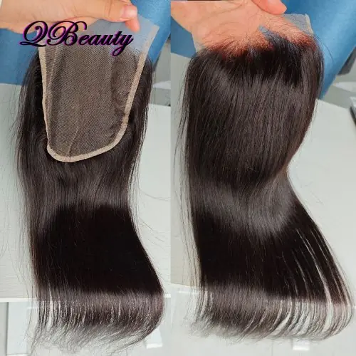 Image de Perruque dentelle transparente 22 pouces cheveux indiens naturels lisses
