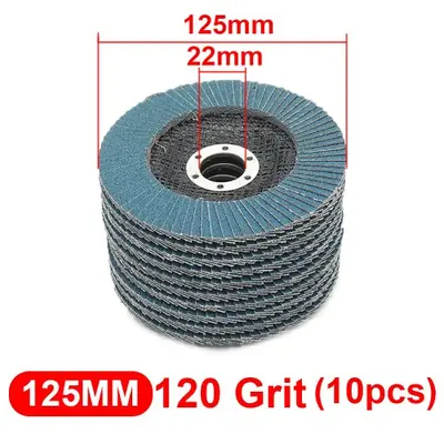 Image de Disques de Ponçage 125mm - Lot de 10 pour Meuleuse d'Angle