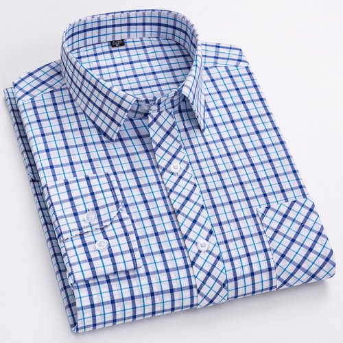 Image de Chemise Homme à Carreaux en Coton 100% - Élégante & Confortable