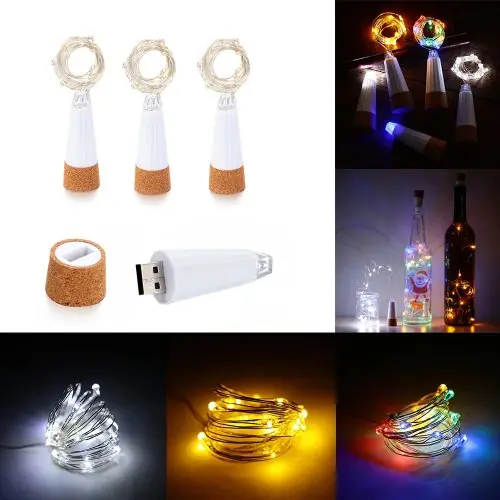 Image de Lumière Fée USB Rechargeable - Chaîne LED 2m