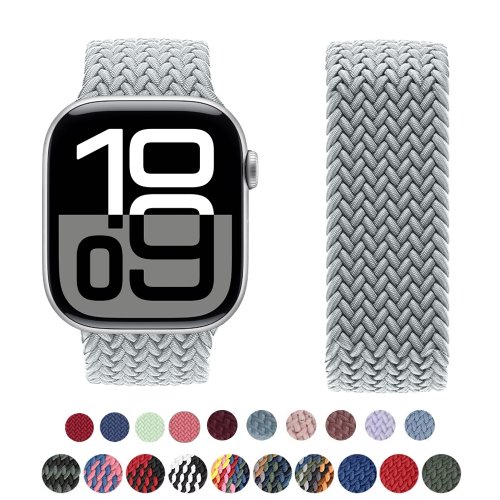 Zdjęcie Pasek do zegarka Apple z serii 10 46 mm 42 mm 9 7 8 5 SE 6 44 mm 45 mm 40 mm 38 41 mm Bransoleta Ultra 49 mm correa Pleciony pasek z pętlą Solo