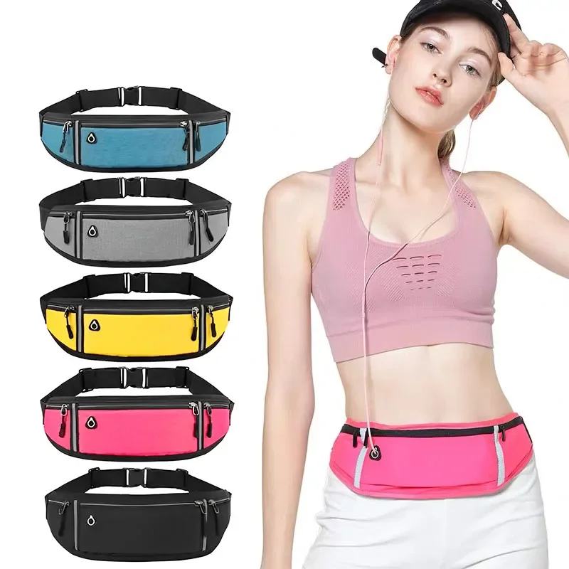 Zdjęcie Outdoorowa sportowa torba na talię dla kobiet Wodoodporna torba na talię z niewidocznym paskiem Fitness Anti Theft Tor