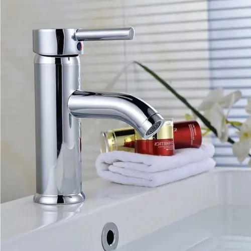 Image de Robinets de Bassin Noir - Design Élégant & Fonctionnel
