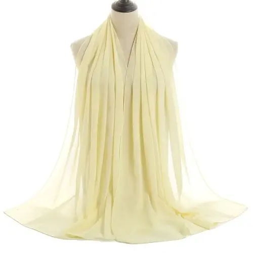 Image de Hijab en Mousseline de Soie - Élégance et Confort