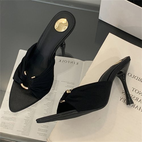 Imagen de Eilyken, zapatillas De verano para Mujer, Zapatos De tacón alto finos con punta abierta a la moda, Z...