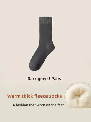 Image de Chaussettes Hiver Ultra Chaudes pour Hommes - Lot de 3 Paires
