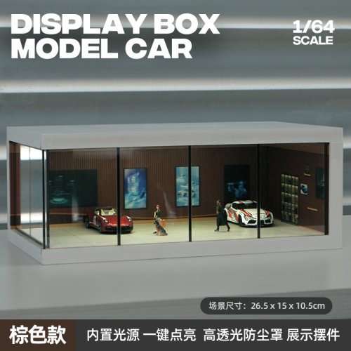Image de Vitrine Miniature Transparente pour Modèles de Voiture 1:64