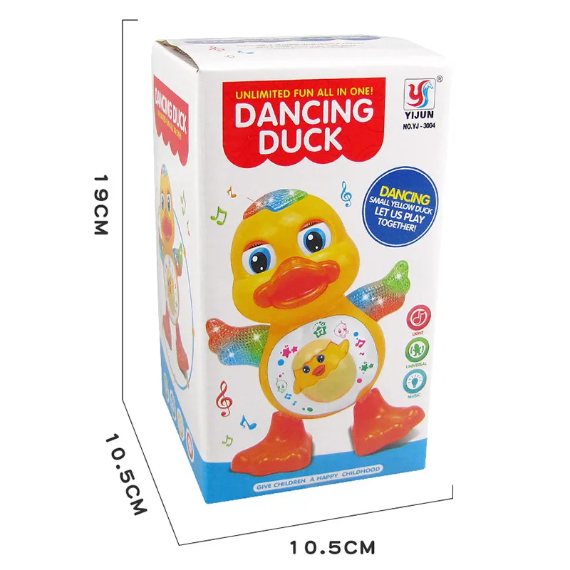 Immagine di Anatra Danzante Elettronica con Luci Lampeggianti, Musica e Movimenti Divertenti - Giocattolo Educativo Musicale per Bambini
