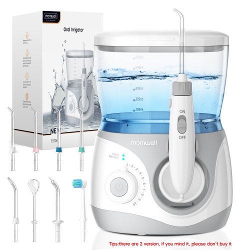 Imagen de Irrigador Bucal Profesional con Tanque de 600 ml, 10 Presiones Ajustables y 6 Boquillas Interchangeables para una Higiene Oral Completa en Casa
