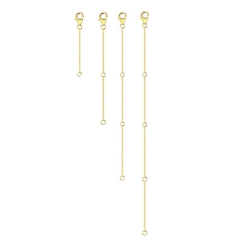 Imagen de Extensor joyería duradero E0BF, cierres langosta ajustables, cadena extensión conectores