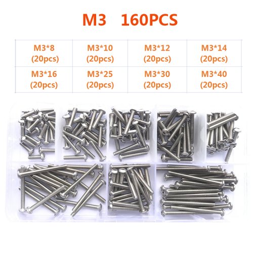 Image de Vis Allen Inox 304 - Ensemble Tête Hexagonale Creuse M2 à M10