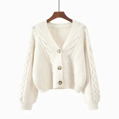 Image de Cardigan Tricoté Femme Automne-Hiver - Style Décontracté & Chaud