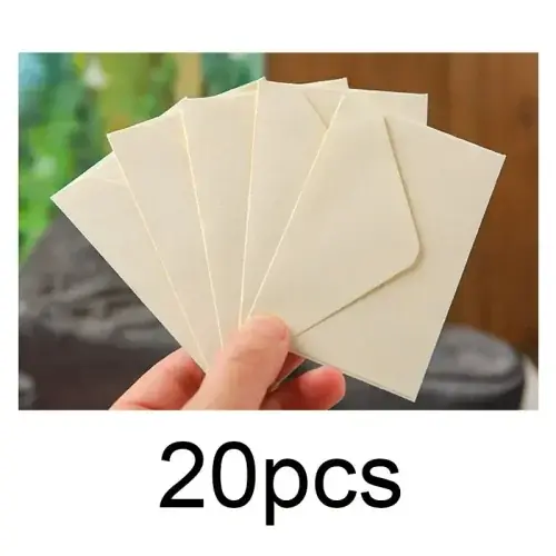 Image de Mini Enveloppes Blanches & Noires - 20, 40 ou 80 Pièces