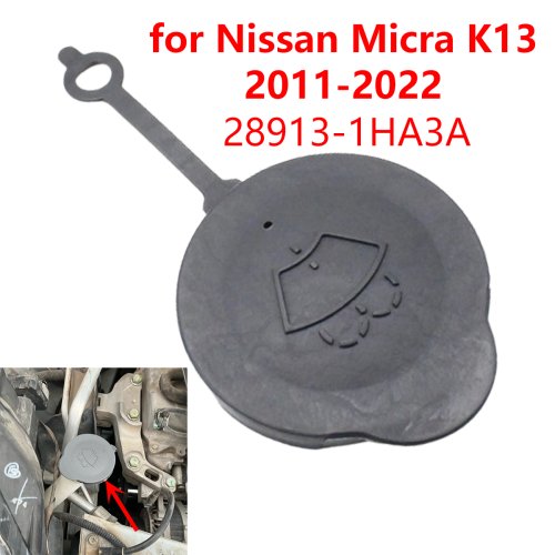 Immagine di Tappo Serbatoio Liquido Tergicristalli per Nissan Micra K13 (2011-2022) - Rondella di Ricambio Originale 28913-1HA3A