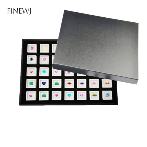 Afbeelding van Elegant Vitrinecase voor Sieraden en Edelstenen – Opbergdoos met Show Tray voor Losse Diamanten, Munten en Juwelenorganizer