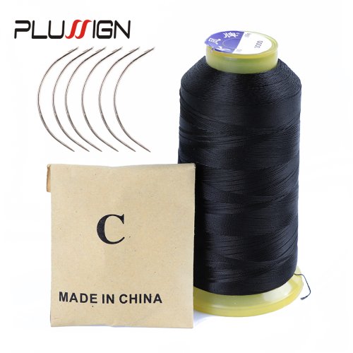 Zdjęcie Zestaw profesjonalnych igieł do szycia włosów i nici do produkcji peruk – 12 igieł + 2000 m nici do tkania