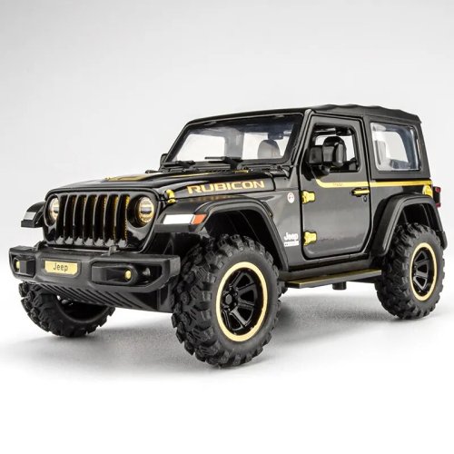 Zdjęcie Model Samochodu Off-Road Wrangler z 7 Drzwiami – Zabawka Diecast w Skali 1:32 z Otwieranymi Drzwiami i Światłem