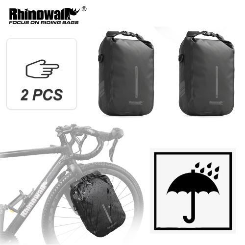 Immagine di Borsa per Forcella Bici con Sgancio Rapido - Impermeabile 4L/6L